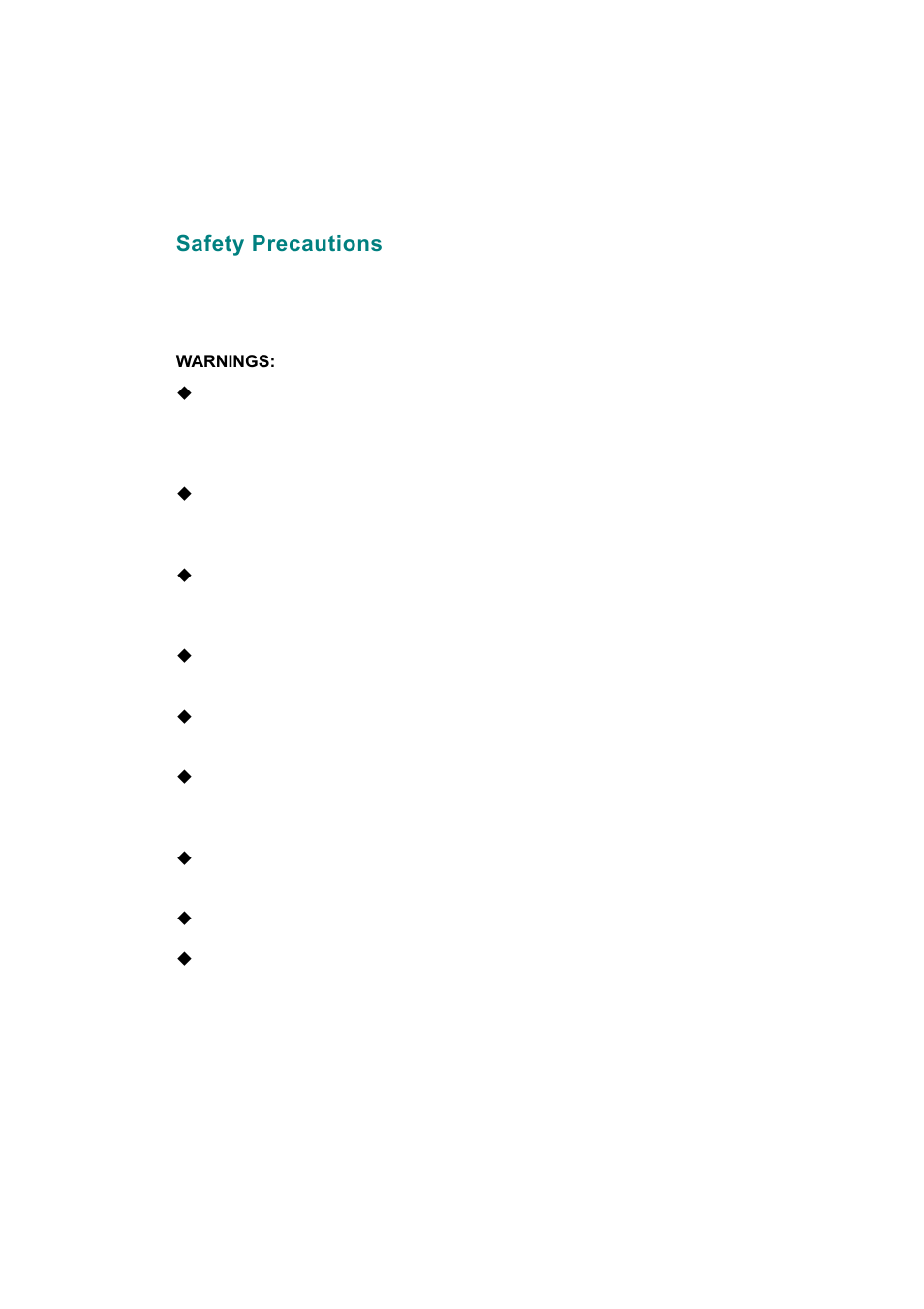 Safety precautions | Hanns.G JG171A User Manual | Page 7 / 16
