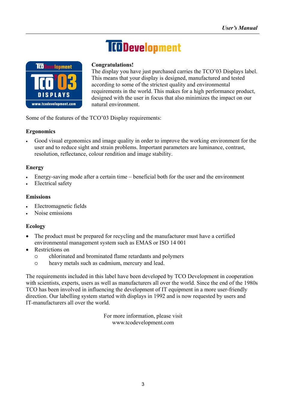 Hanns.G HA222 User Manual | Page 3 / 24