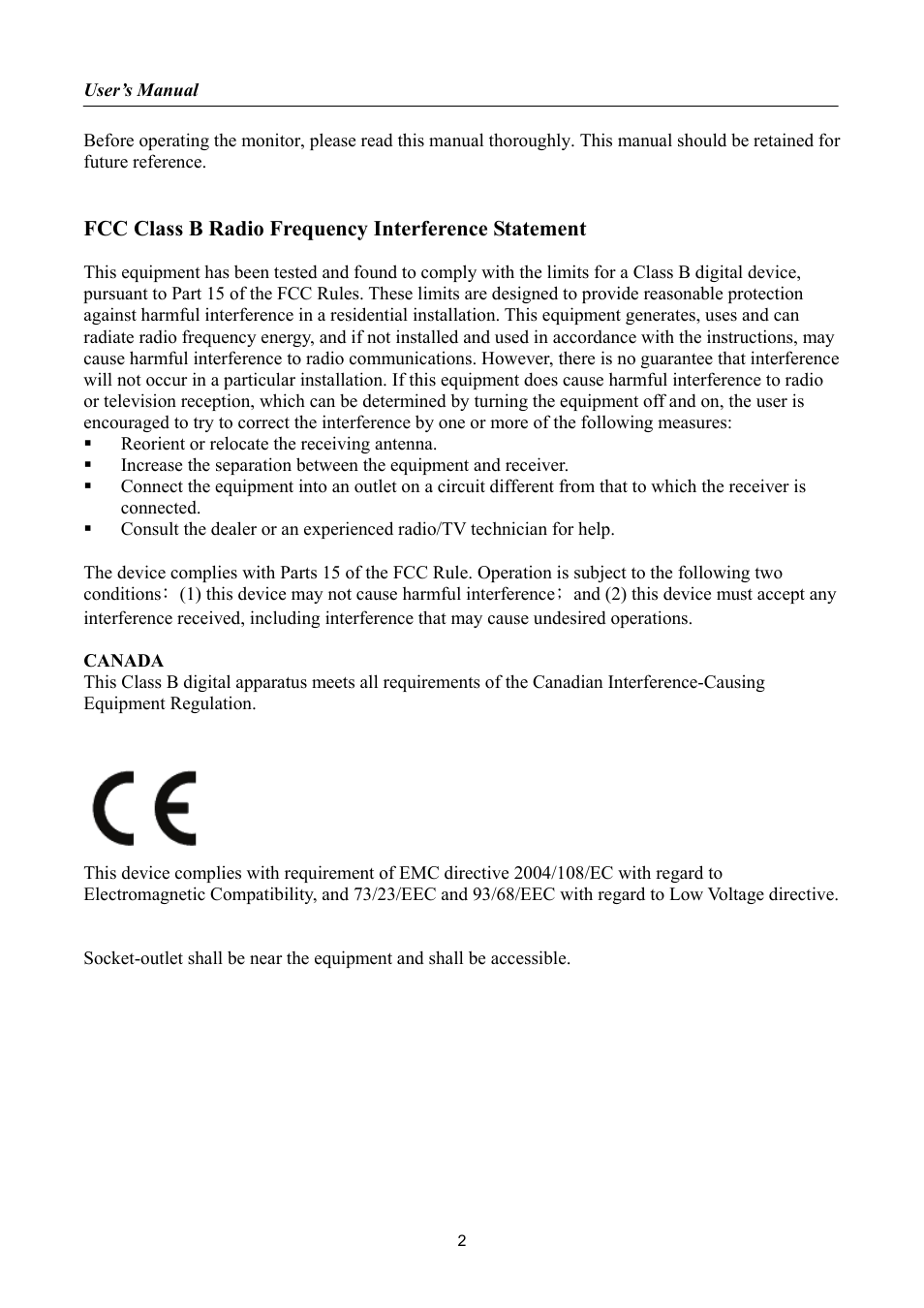 Hanns.G LCD DISPLAY HH251 User Manual | Page 2 / 21