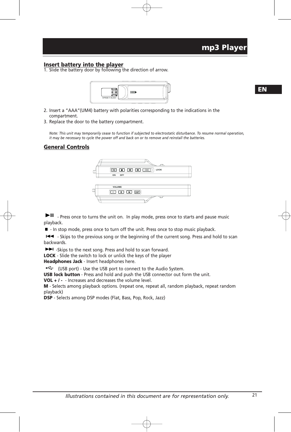 Mp3 player | Home Theater Direct RTD209 User Manual | Page 23 / 37