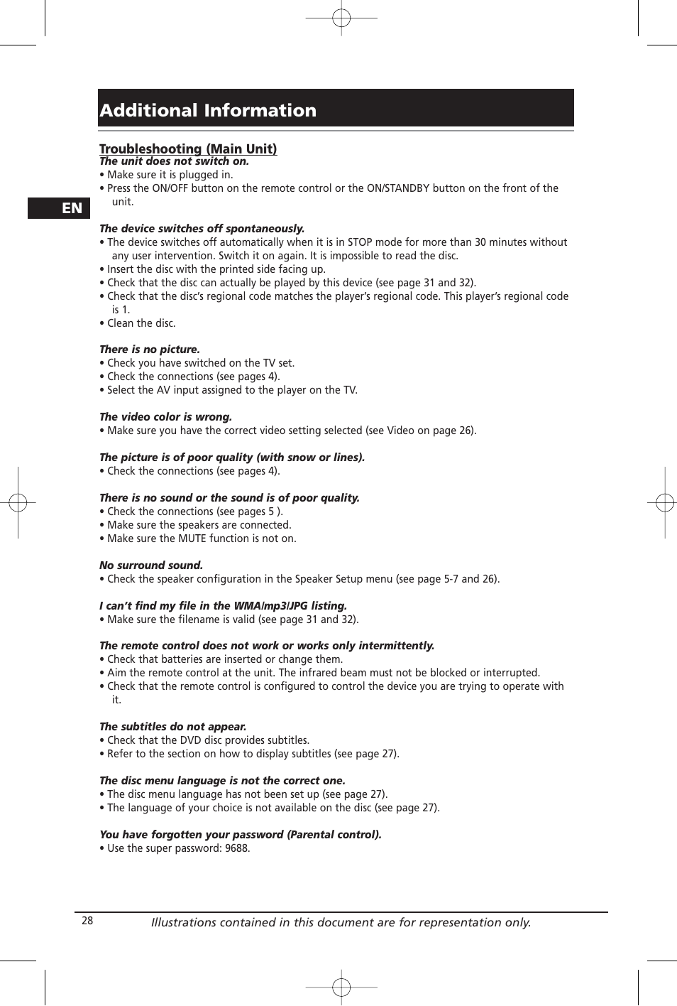 Additional information | Home Theater Direct RTD209 User Manual | Page 30 / 37