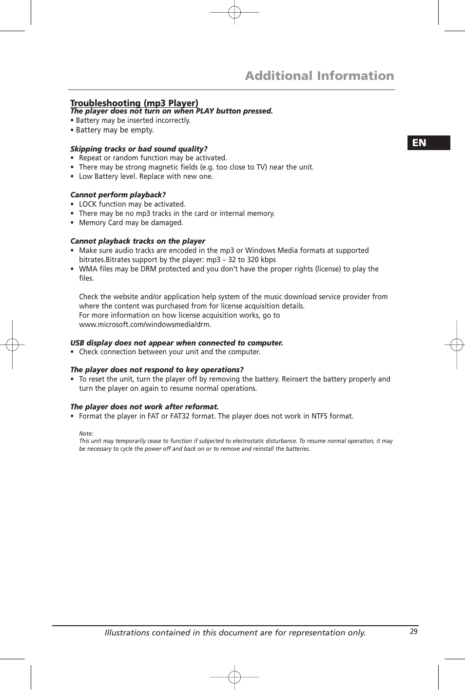 Additional information | Home Theater Direct RTD209 User Manual | Page 31 / 37