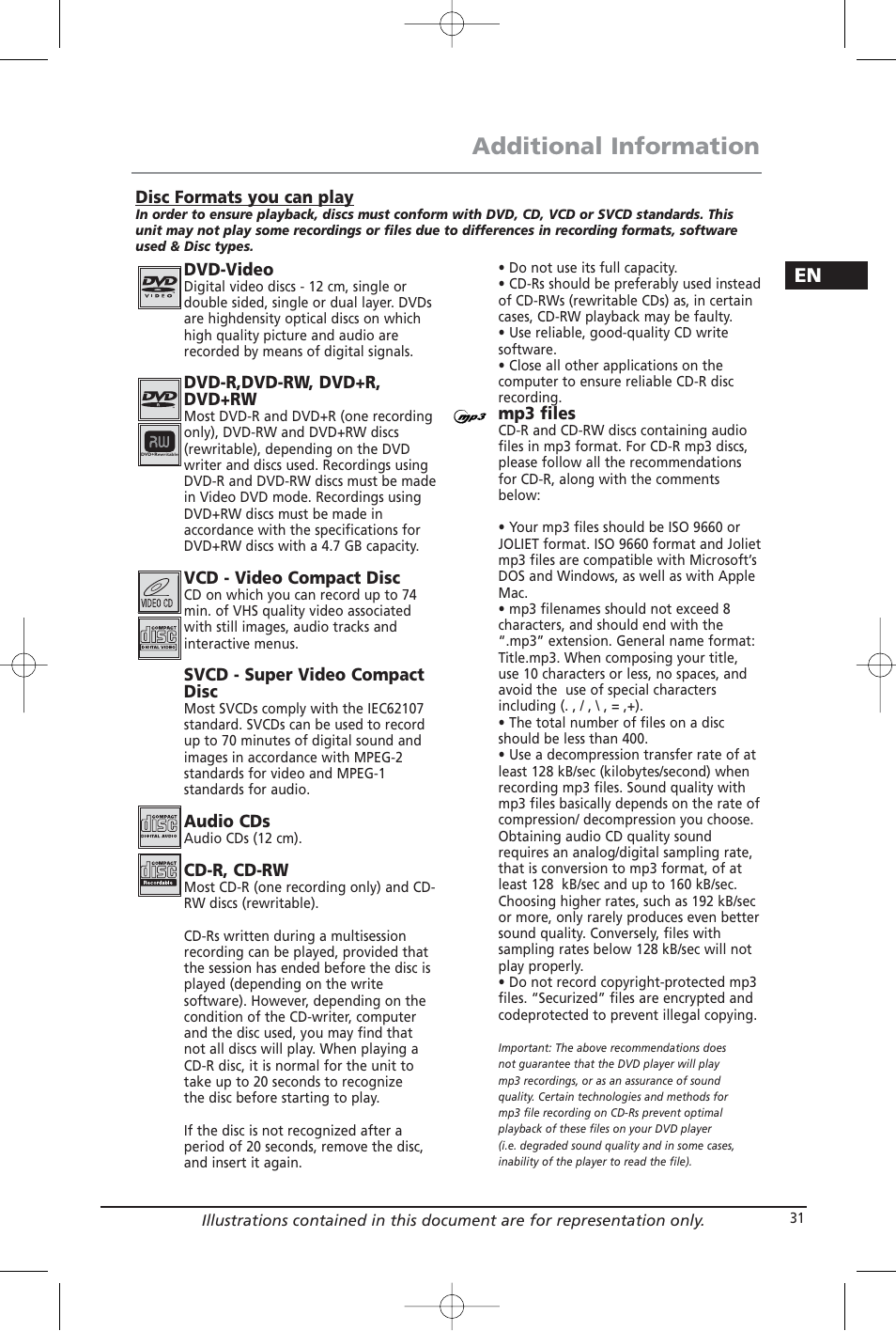 Additional information | Home Theater Direct RTD209 User Manual | Page 33 / 37