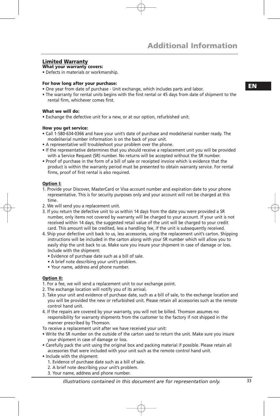 Additional information | Home Theater Direct RTD209 User Manual | Page 35 / 37