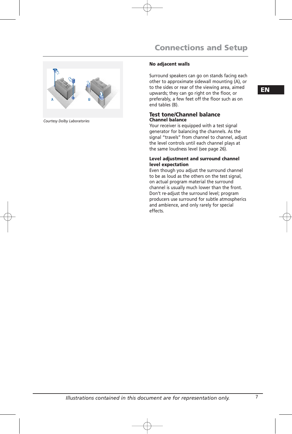 Connections and setup | Home Theater Direct RTD209 User Manual | Page 9 / 37