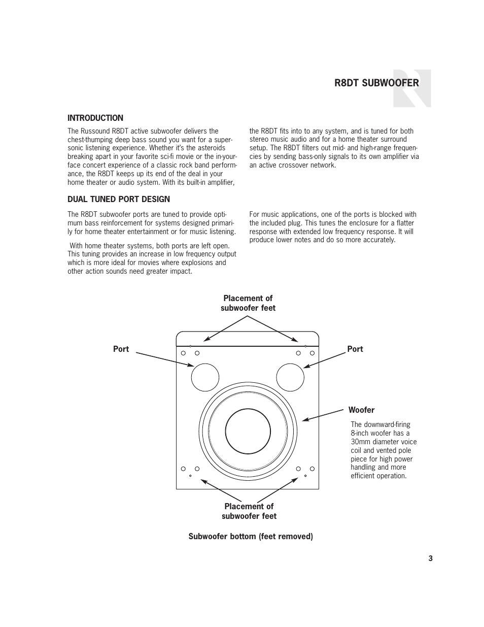 Home Theater Direct R8DT User Manual | Page 3 / 8