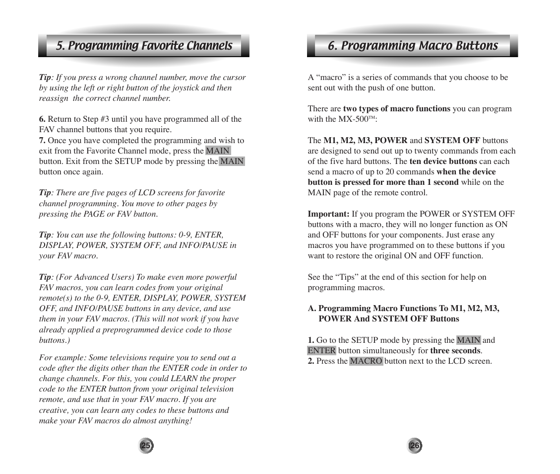 Home Theater Direct MX-500 User Manual | Page 14 / 37