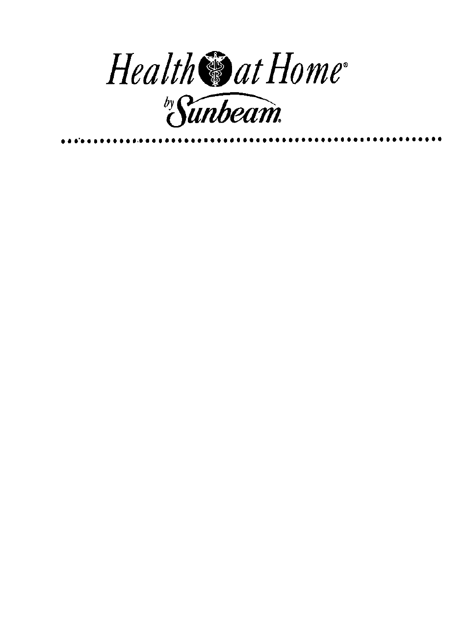 Health O Meter 7654 User Manual | 12 pages