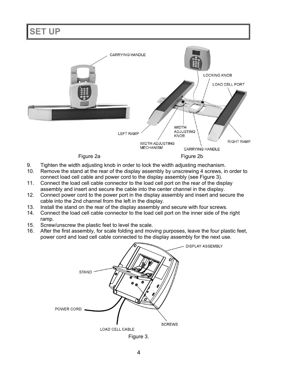 Set up | Health O Meter PRO PLUS 2450KL User Manual | Page 5 / 23
