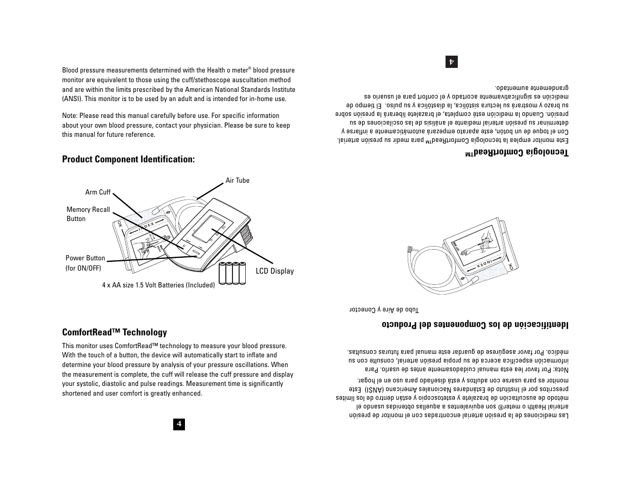 Health O Meter 7631 User Manual | Page 4 / 28