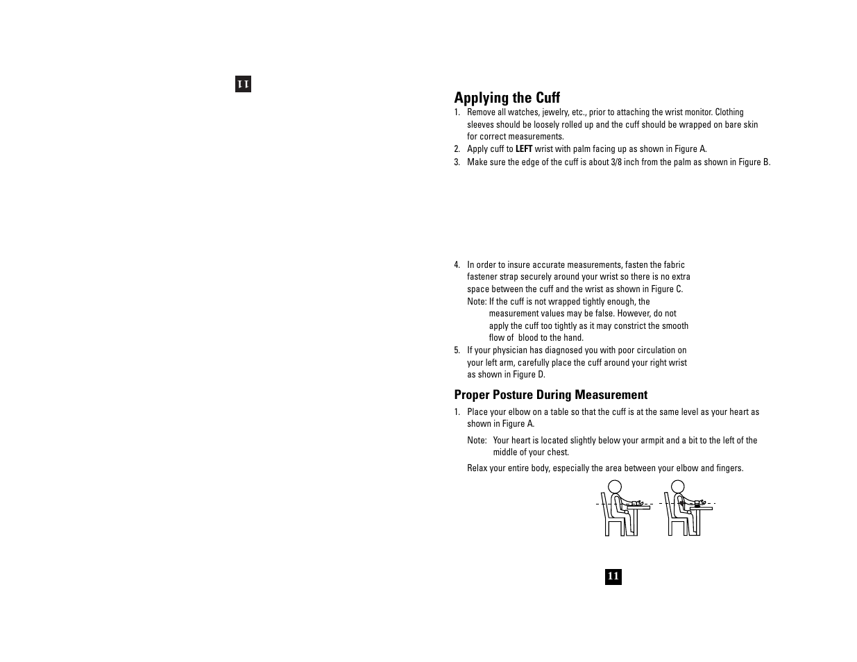 Applying the cuff | Health O Meter 7633 User Manual | Page 11 / 40