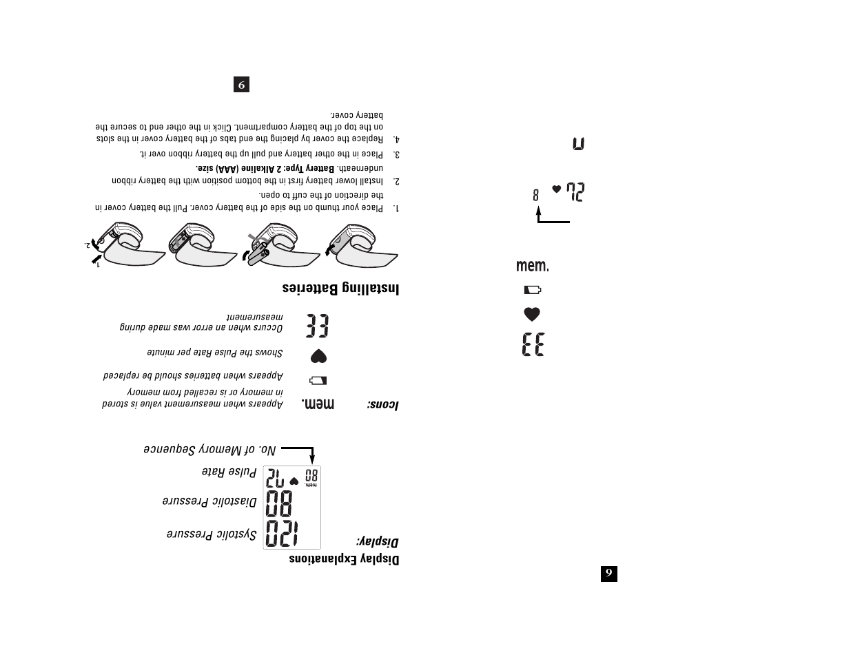 Installing batteries | Health O Meter 7633 User Manual | Page 29 / 40