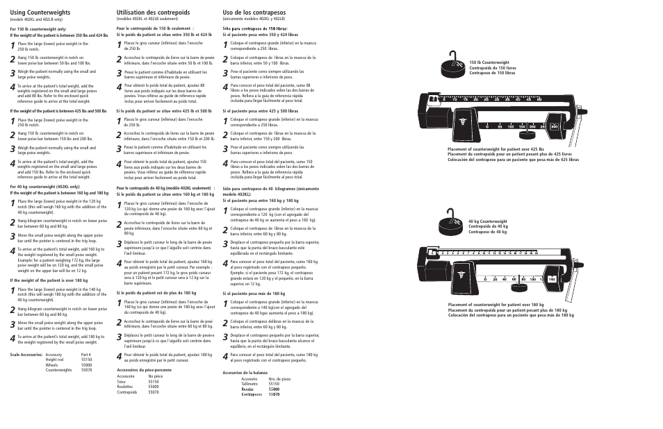 Health O Meter PROFESSIONAL 400KL User Manual | Page 3 / 4