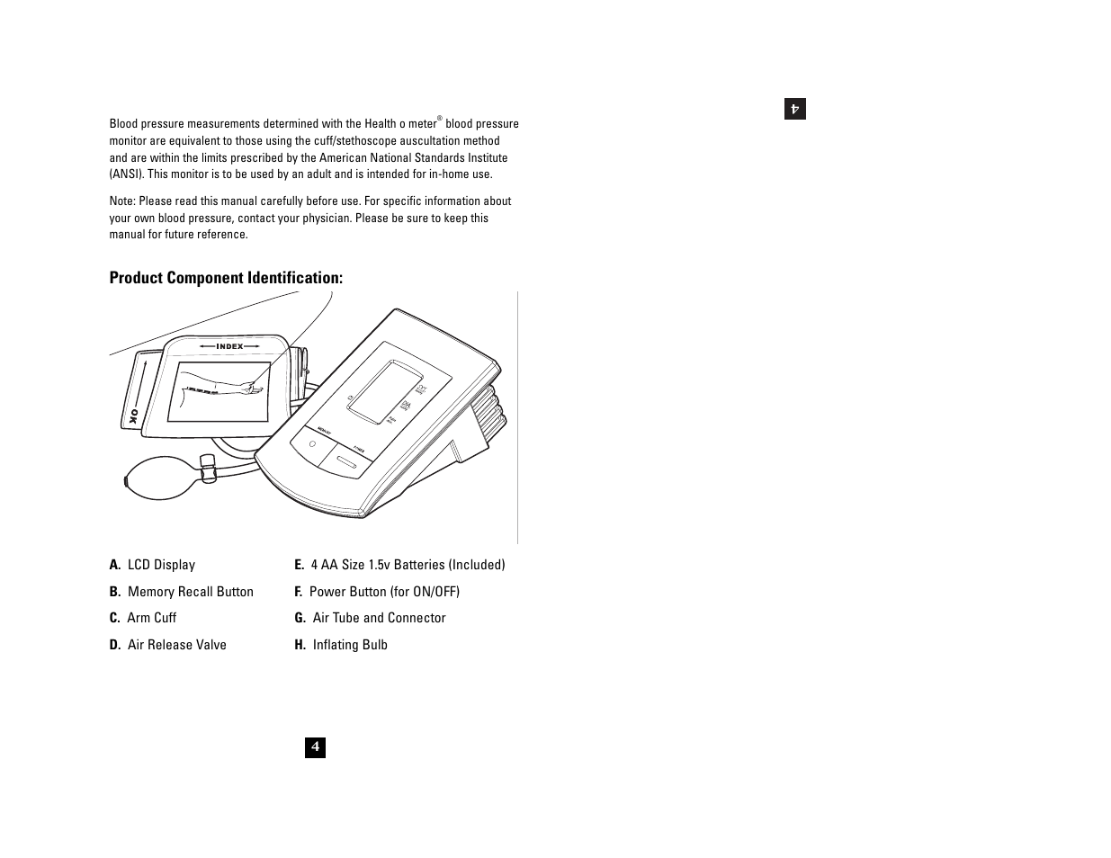 Health O Meter 7630 User Manual | Page 4 / 32