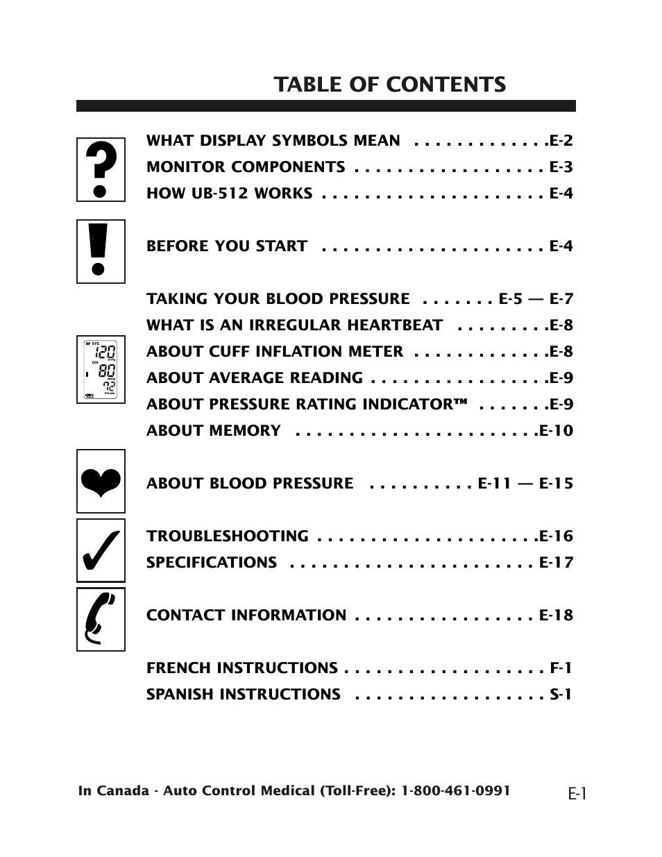 Health O Meter UB-512 User Manual | Page 4 / 23