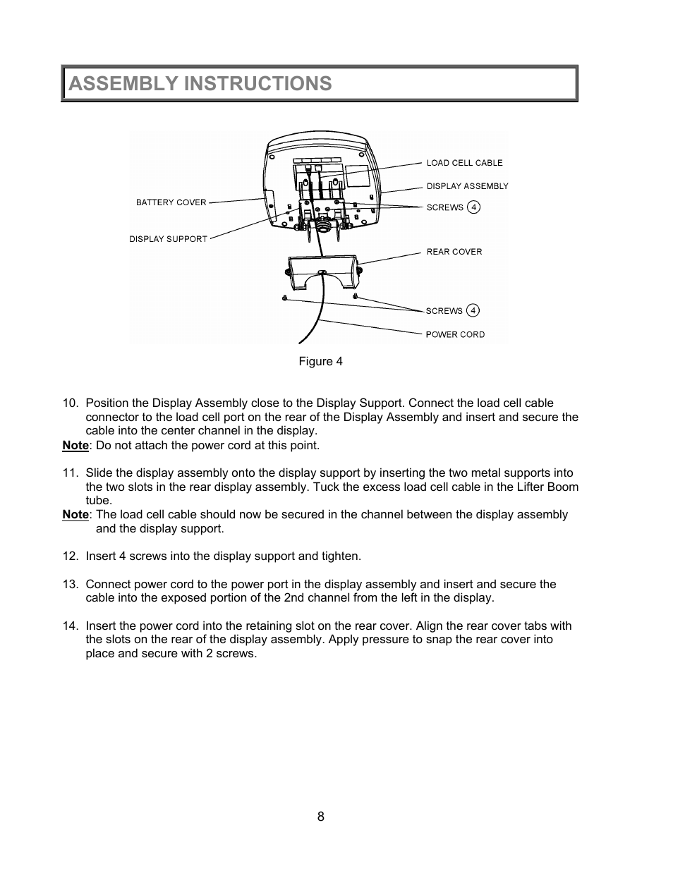 Assembly instructions | Health O Meter PROPLUS 2000KL User Manual | Page 9 / 29