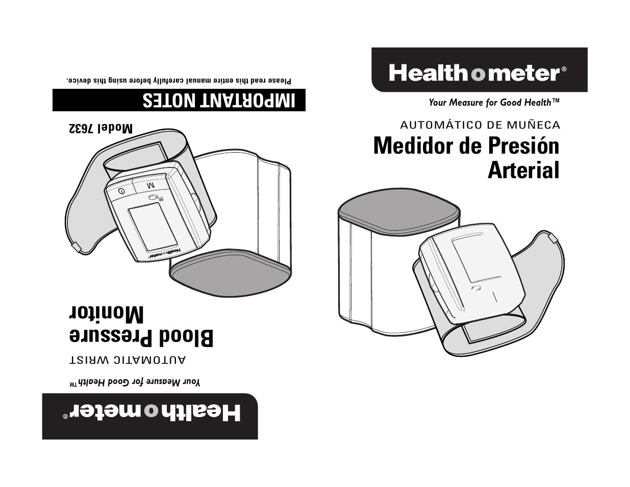 Bloodpressure monitor, Medidor de presión arterial | Health O Meter 7632 User Manual | Page 22 / 42