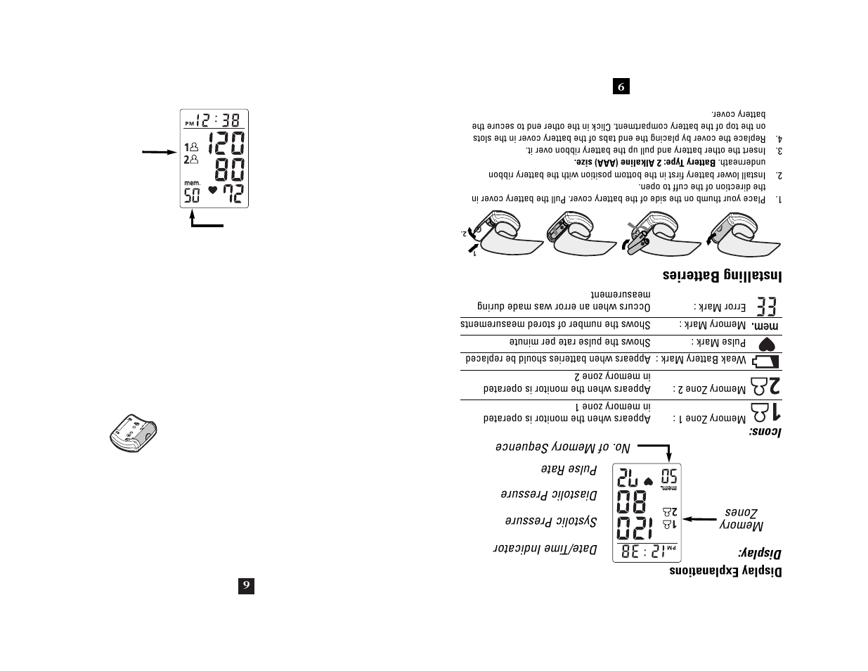 Installing batteries | Health O Meter 7632 User Manual | Page 30 / 42