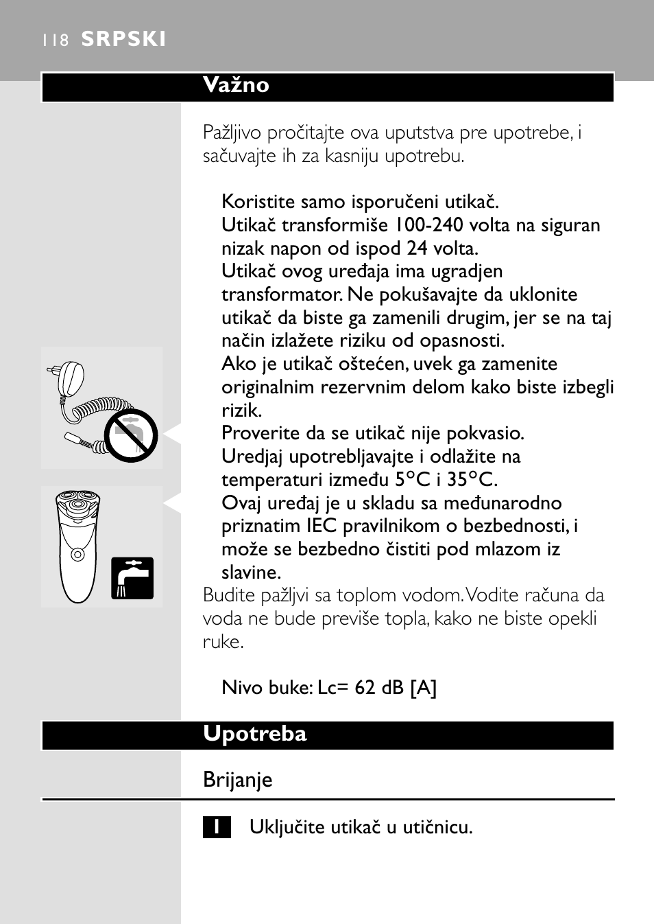 Srpski 118 | HQ 8445 User Manual | Page 116 / 124