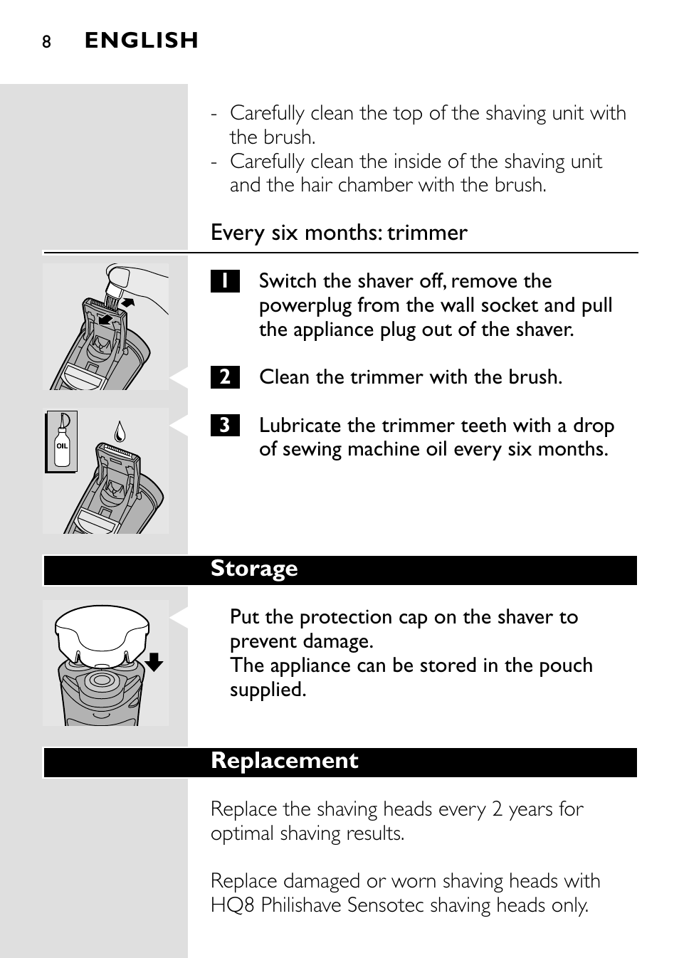 HQ 8445 User Manual | Page 6 / 124