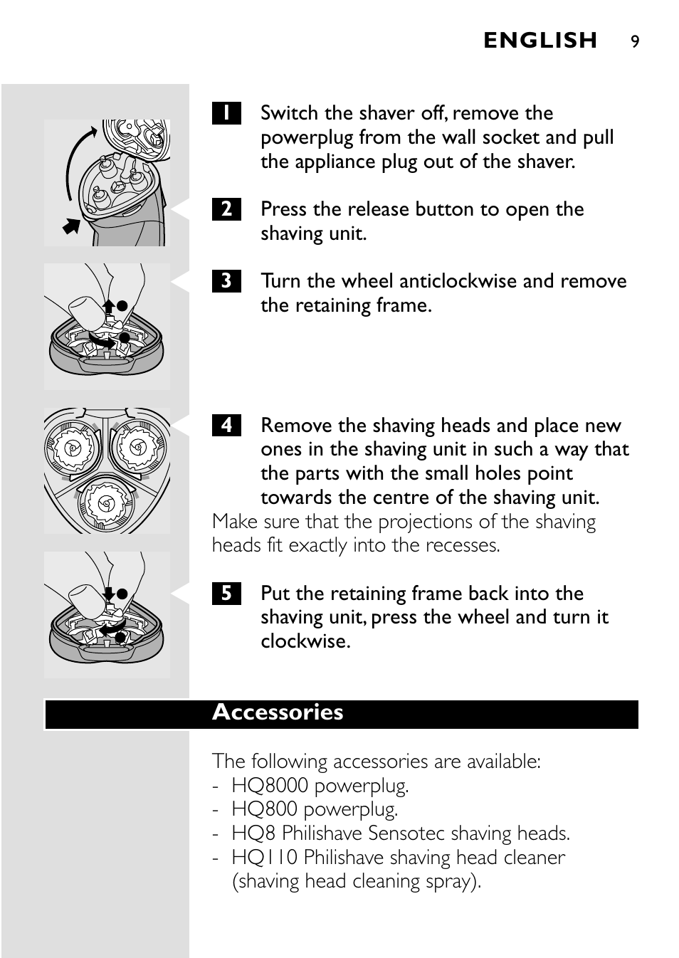 HQ 8445 User Manual | Page 7 / 124