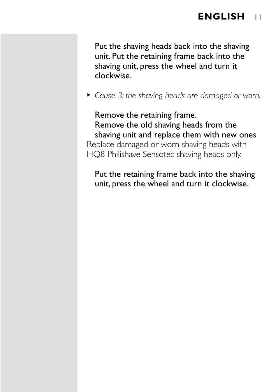 HQ 8445 User Manual | Page 9 / 124