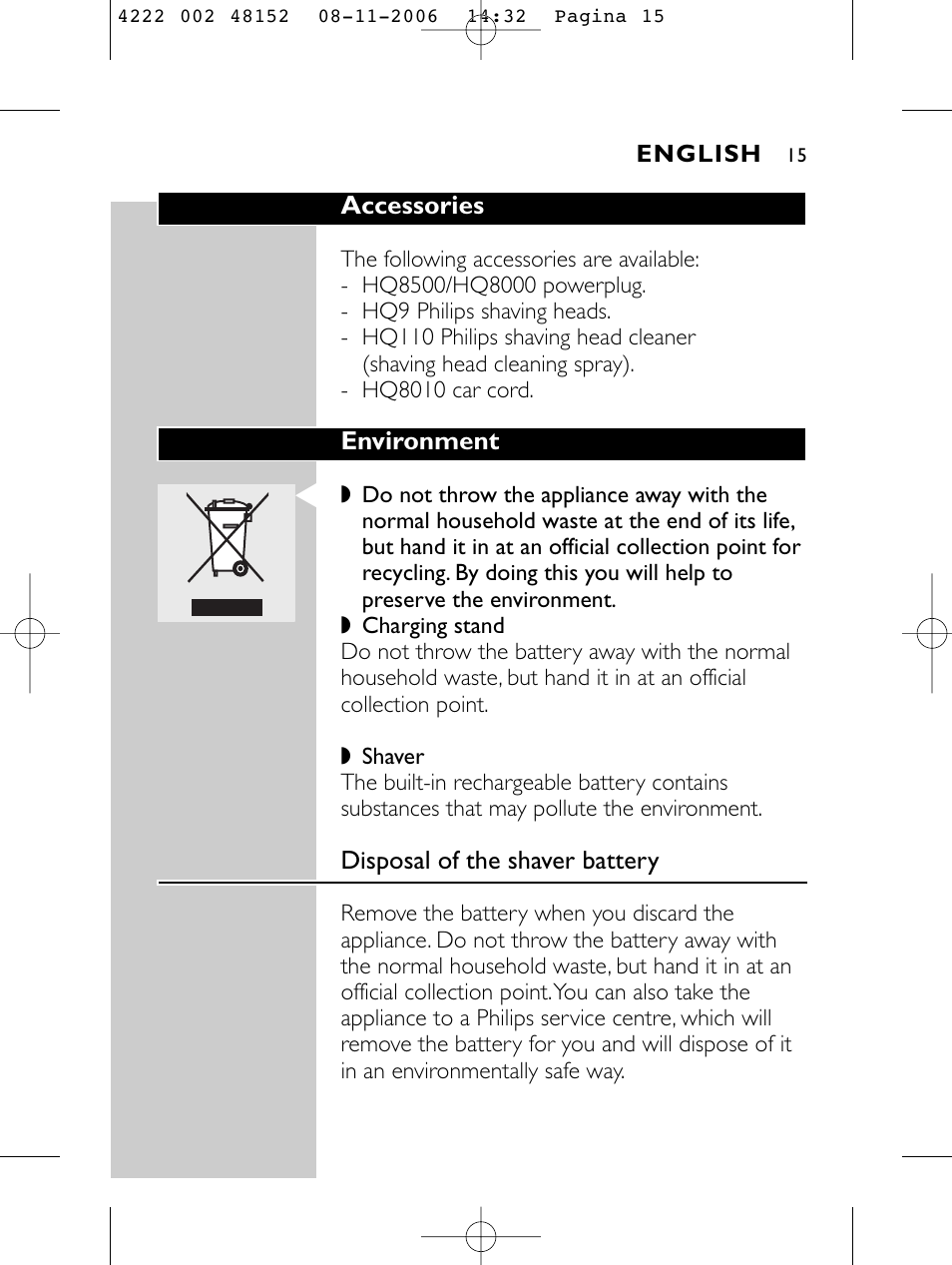 HQ 9160 User Manual | Page 13 / 236