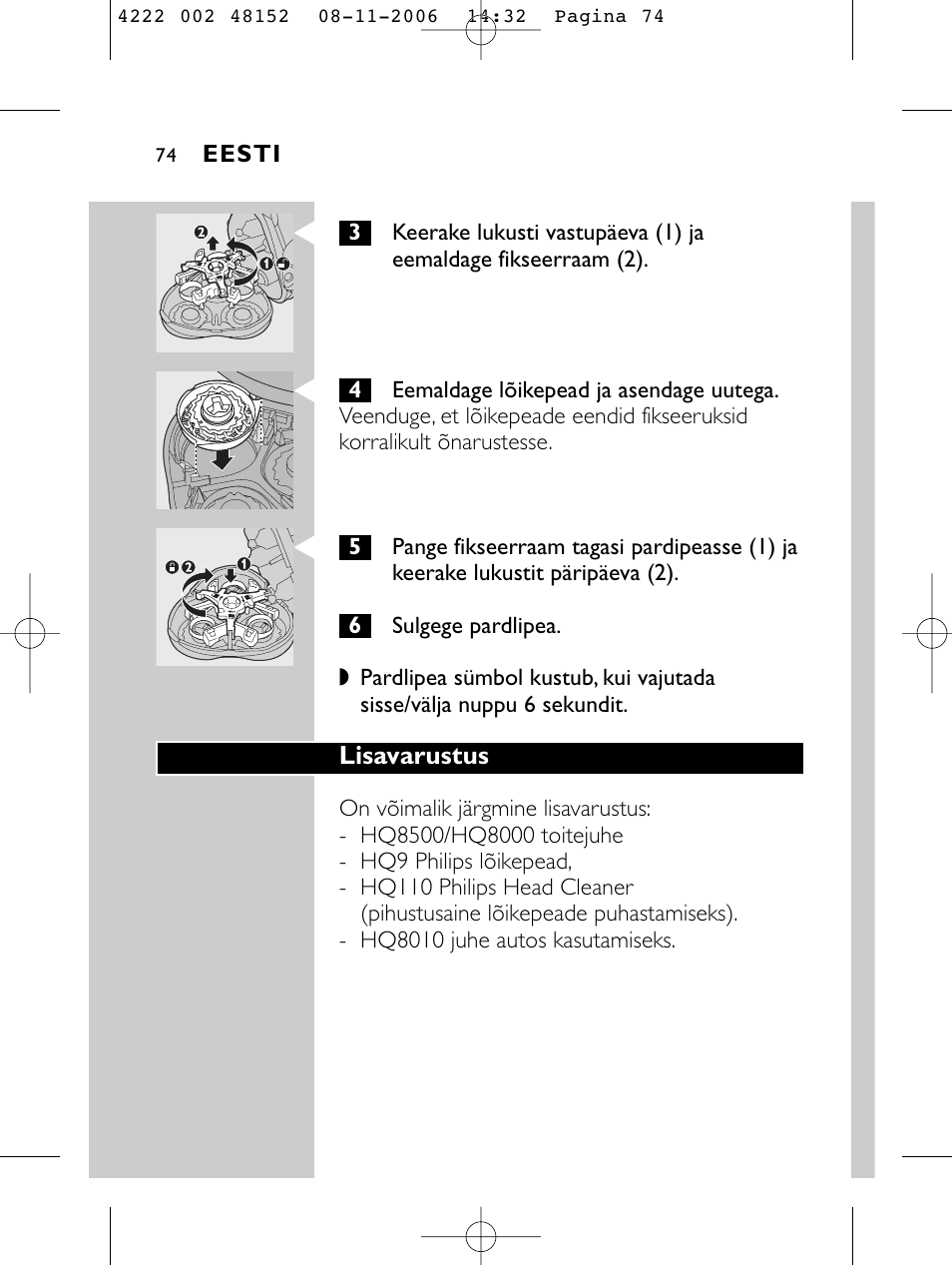 HQ 9160 User Manual | Page 72 / 236