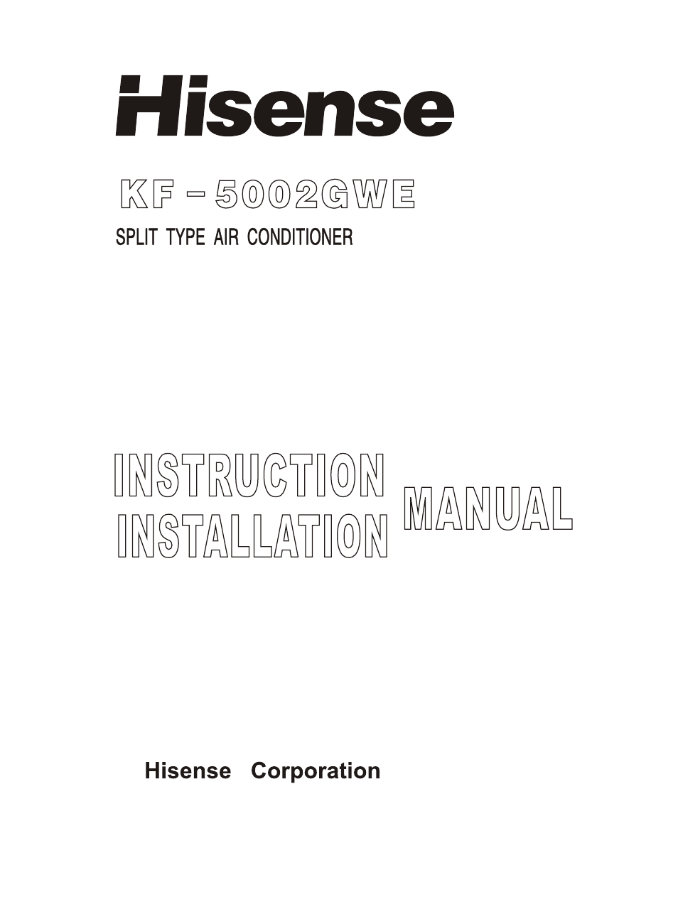 Hisense Group KF-5002GWE User Manual | 29 pages