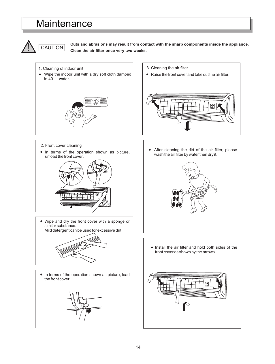 Maintenance | Hisense Group KF-5002GWE User Manual | Page 17 / 29