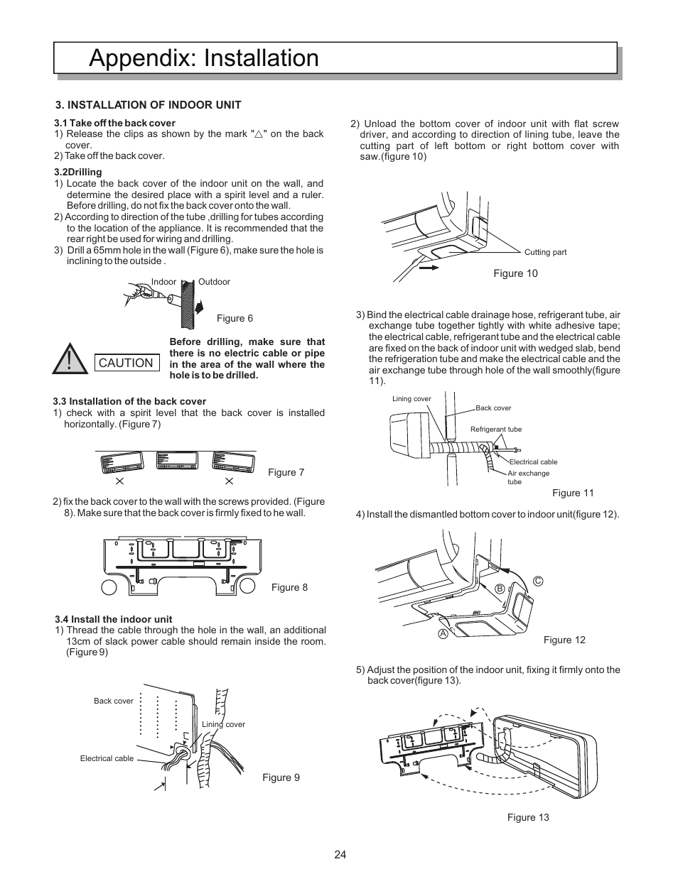 Appendix: installation, Caution | Hisense Group KF-5002GWE User Manual | Page 27 / 29
