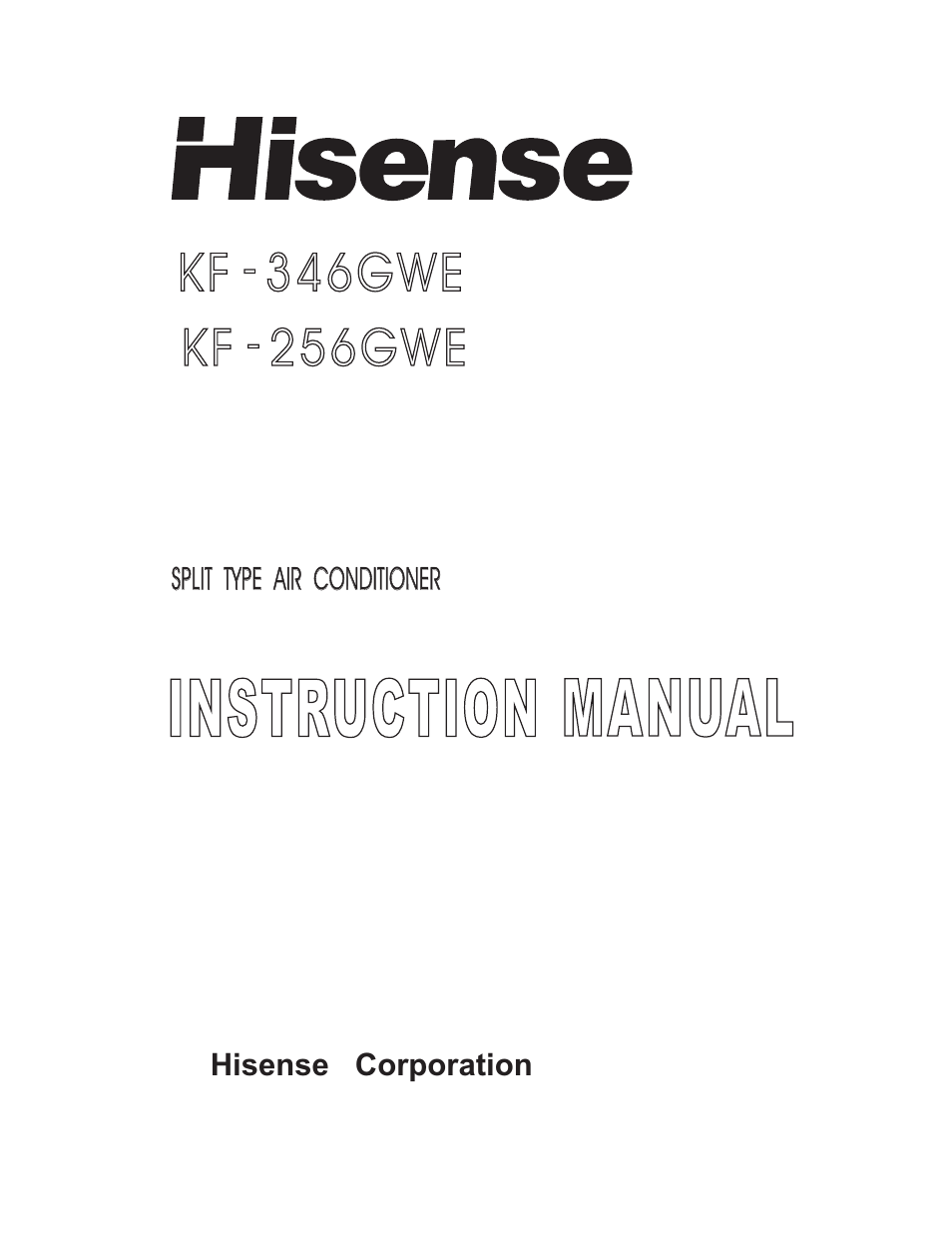 Hisense Group KF 346GWE User Manual | 23 pages