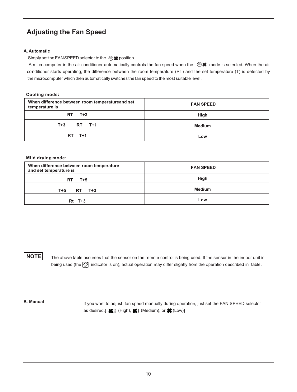 Adjusting the fan speed | Hisense Group KF 346GWE User Manual | Page 12 / 23
