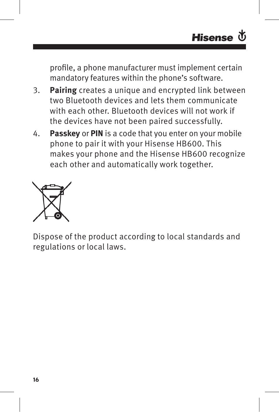 Hisense Group HB600 User Manual | Page 9 / 9