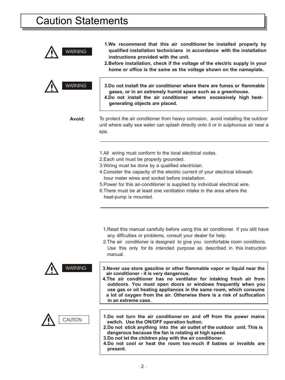 Т³гж 3, Caution statements | Hisense Group KFR-3208GW User Manual | Page 4 / 26