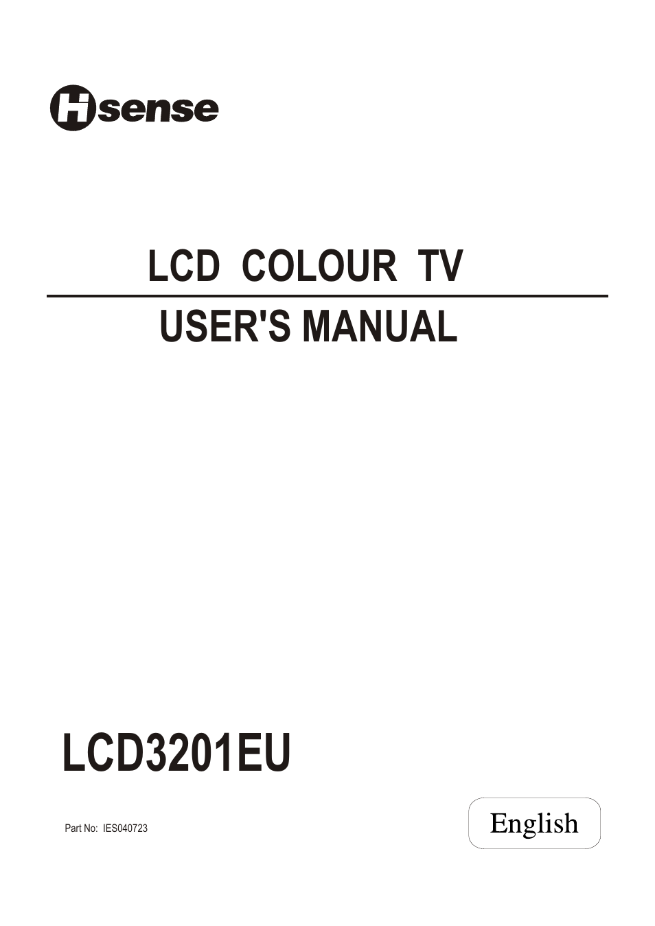 Hisense Group LCD3201EU User Manual | 21 pages