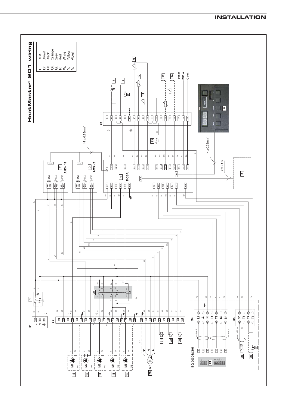 Installation heatmaster, 201 wiring | Heatmaster 201 User Manual | Page 13 / 28