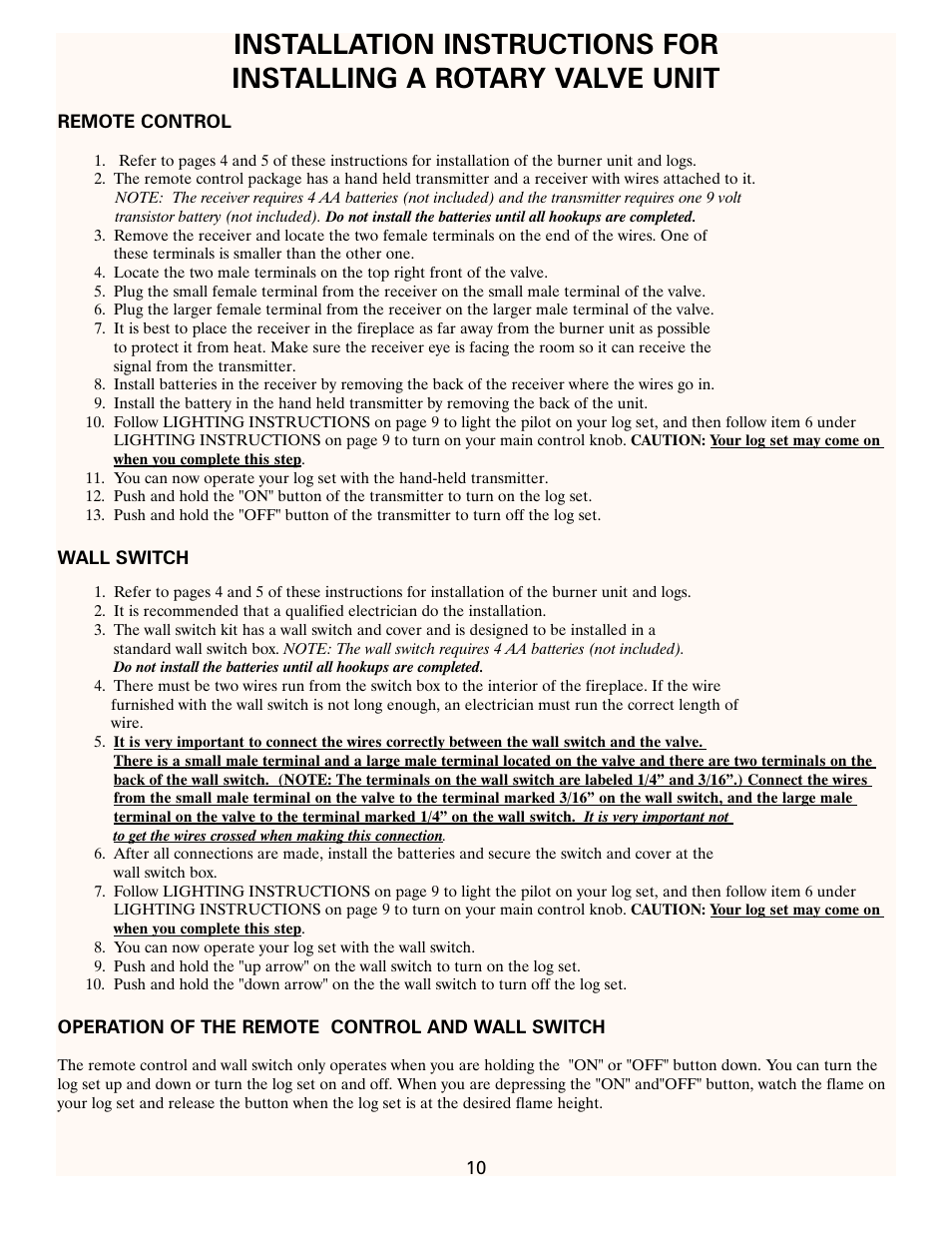 Heatmaster Gas Burner User Manual | Page 10 / 11