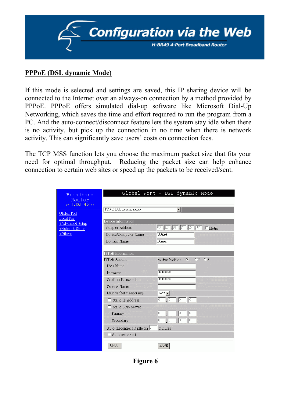 Pppoe (dsl dynamic mode) | Hawking Technology H-BR49 User Manual | Page 16 / 67