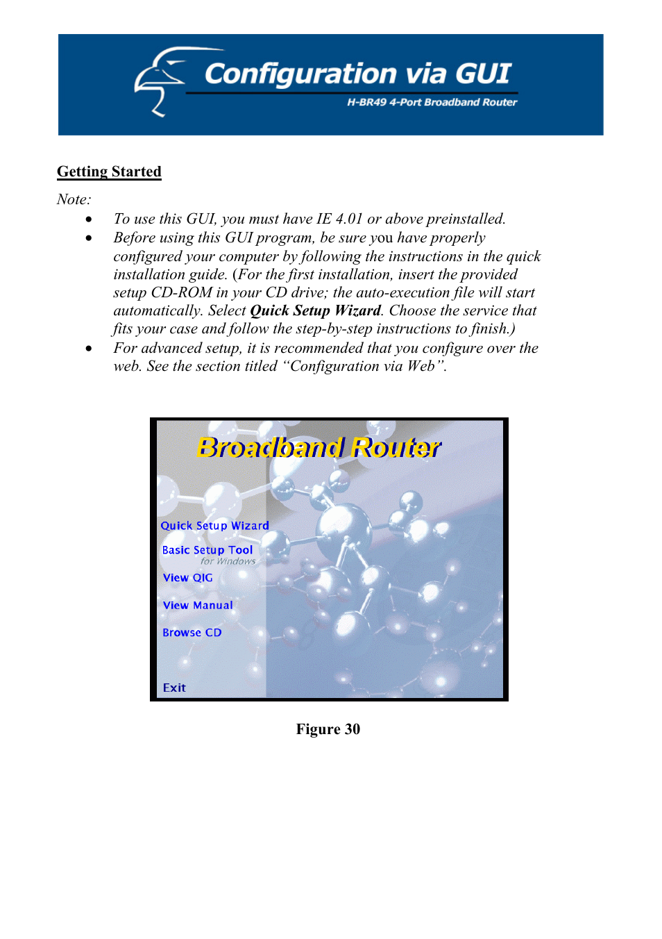 Getting started, Figure 30 | Hawking Technology H-BR49 User Manual | Page 41 / 67