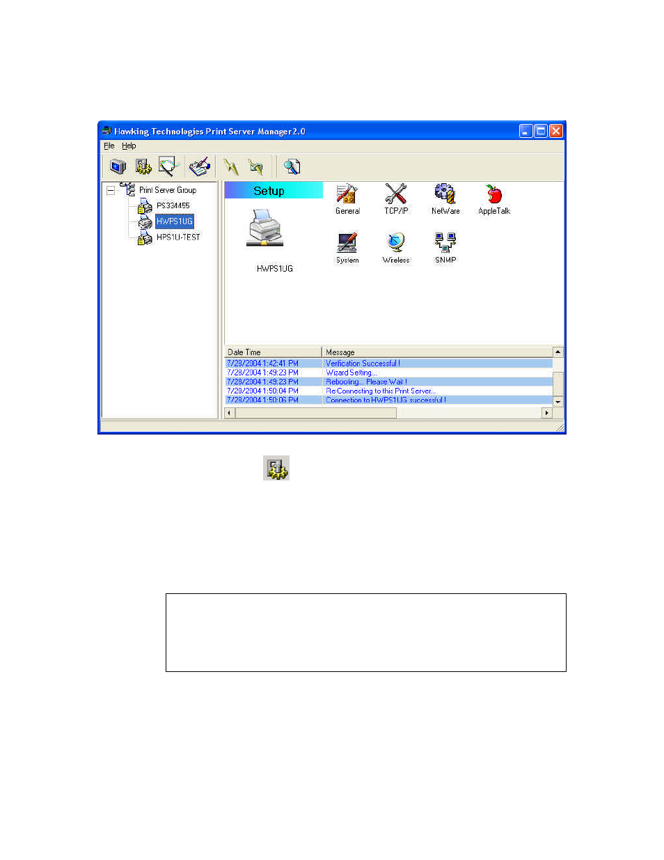 4 setting up the print server | Hawking Technology HWPS1UG User Manual | Page 82 / 163