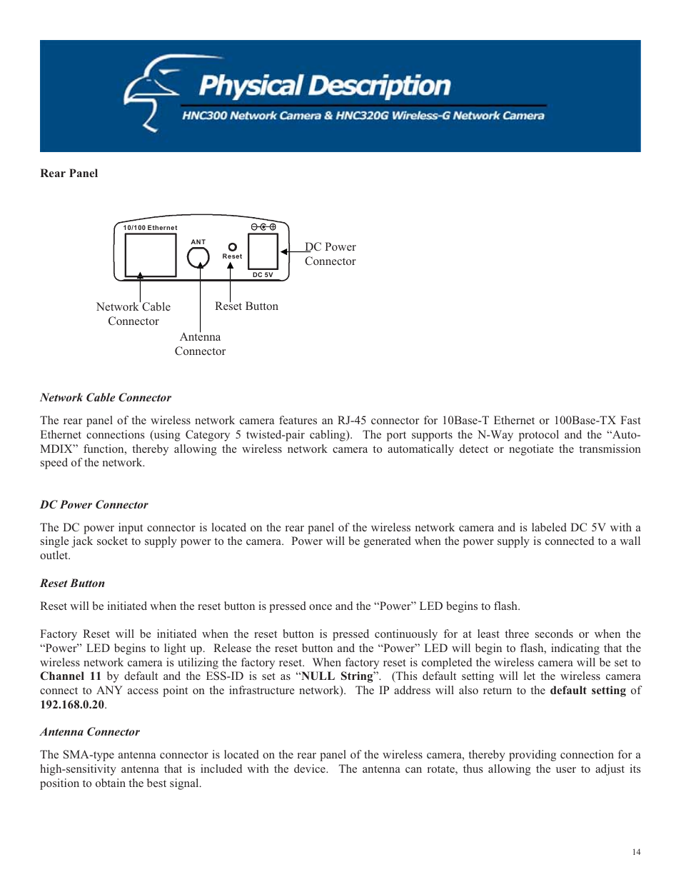 Hawking Technology HNC320G User Manual | Page 14 / 103