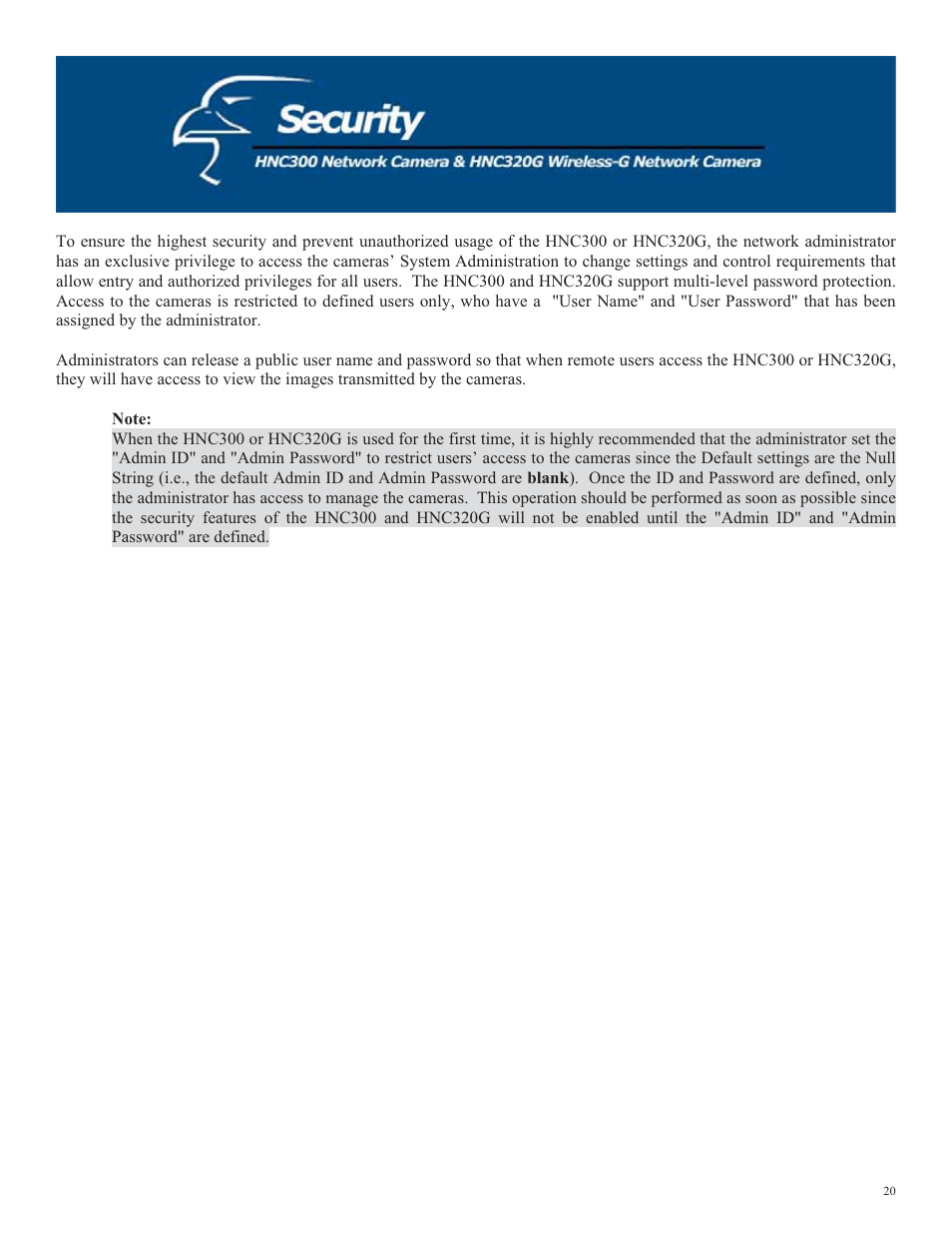 Hawking Technology HNC320G User Manual | Page 20 / 103