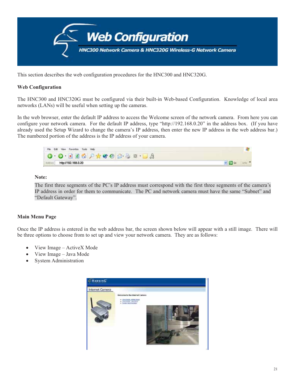 Hawking Technology HNC320G User Manual | Page 21 / 103