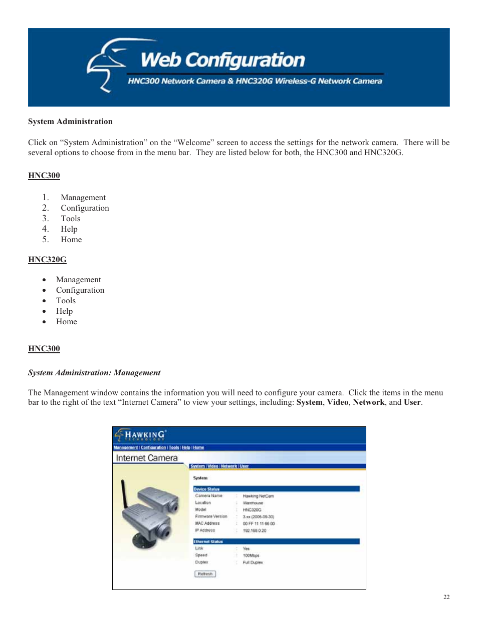 Hawking Technology HNC320G User Manual | Page 22 / 103