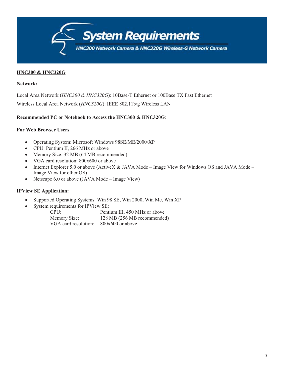 Hawking Technology HNC320G User Manual | Page 8 / 103