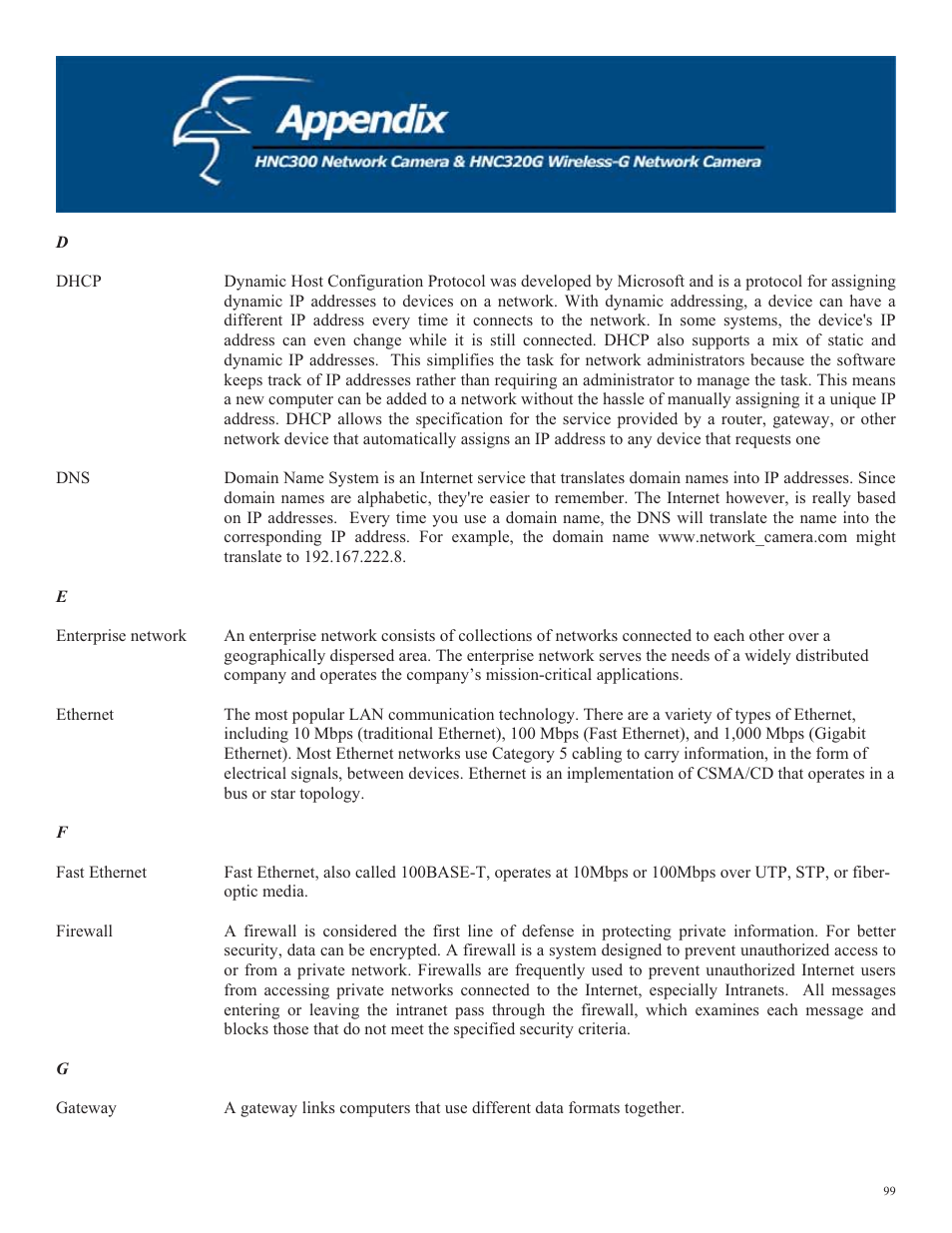 Hawking Technology HNC320G User Manual | Page 99 / 103