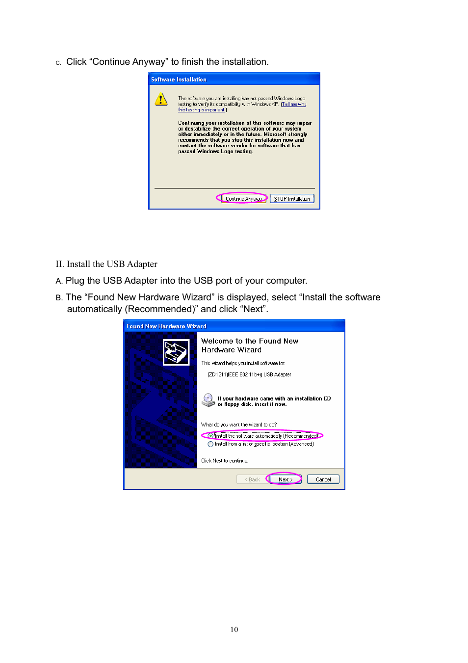 Hawking Technology HWU54D User Manual | Page 10 / 30