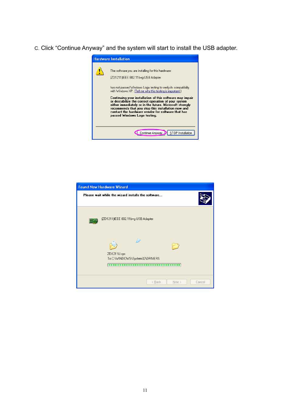 Hawking Technology HWU54D User Manual | Page 11 / 30
