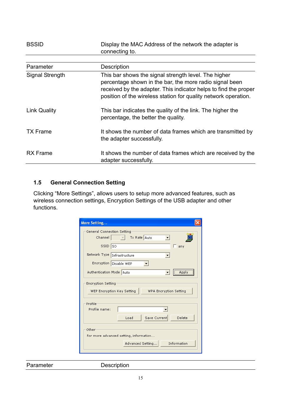 General connection setting, General connection setting 15 | Hawking Technology HWU54D User Manual | Page 15 / 30